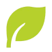 Minimalist green leaf logo design